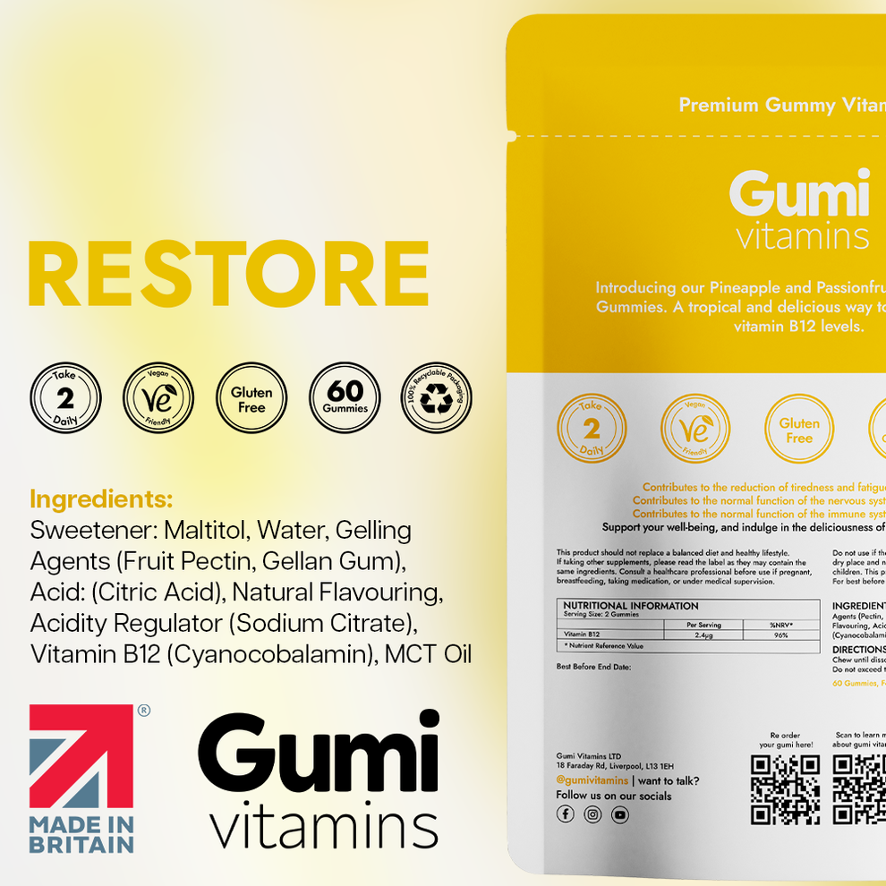 Gumi Vitamins Restore-B12 Gummies